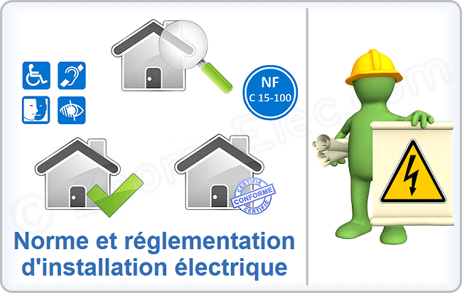 Norme électrique NF C 15-100 et réglementation
